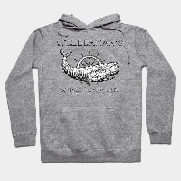 Wellerman's Whaling Station Hoodie by Dust Rhinos Swag Store